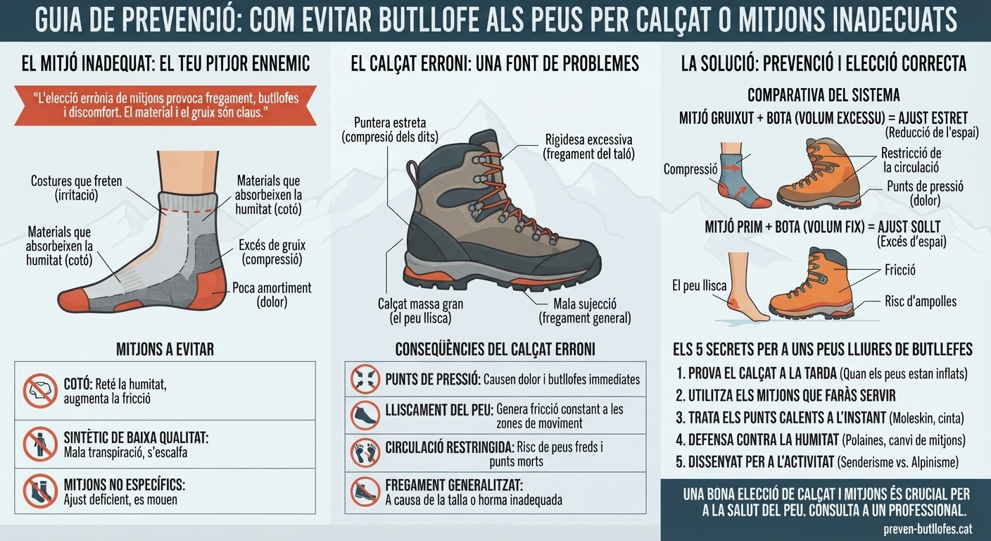 Calçat de Muntanya - Prevenció de Problemes